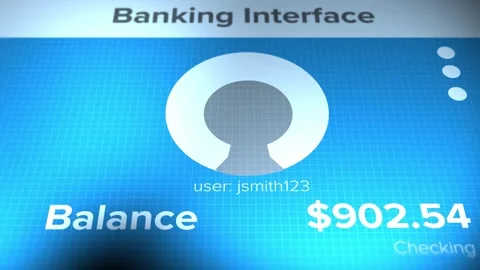 A Generic Bank Interface in Accounting Software Stock Footage 341882348