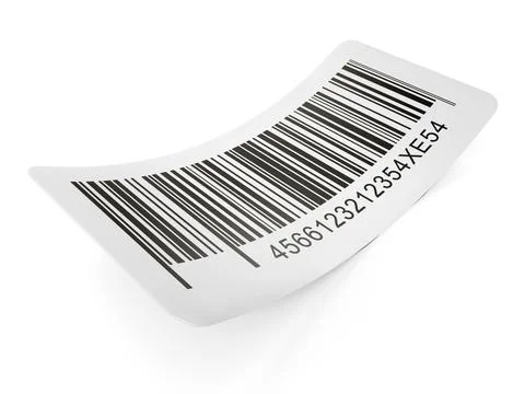 Generic barcode isolated on white background. 3D illustration Stock Illustration