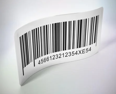 Generic barcode isolated on white background. 3D illustration Stock Illustration
