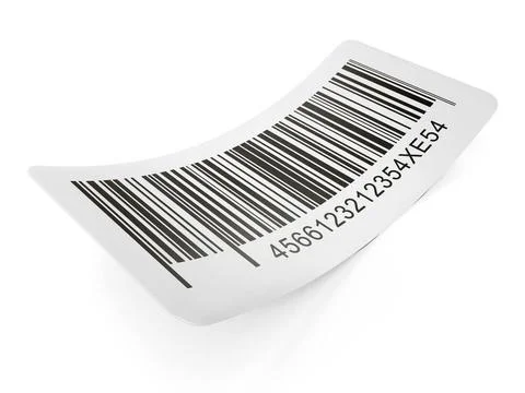 Generic barcode isolated on white background. 3D illustration Generic barc... Stock Photos