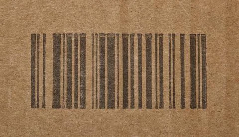 Generic black barcode with no numbers. Stock-Fotos