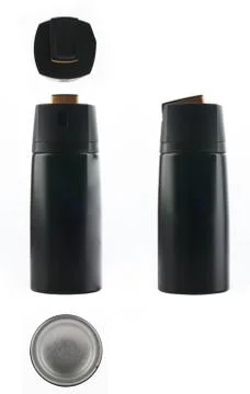 Generic black spray bottle Stock Photos