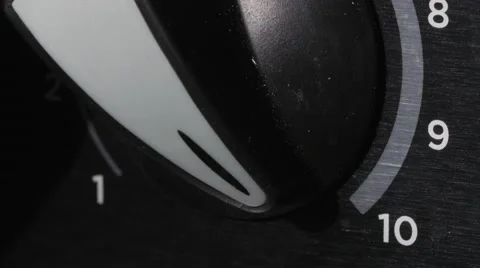 Generic Blender Knob Turnt Up Max 10 Stockbeeldmateriaal 47265569
