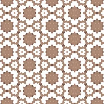 Generic Brown Pixel Geometric seamless backgrounds and textures abstract pa.. Stock Illustration