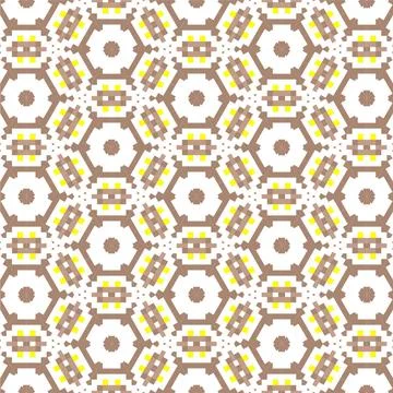 Generic Brown Pixel Geometric seamless backgrounds and textures abstract pa.. Stock Illustration