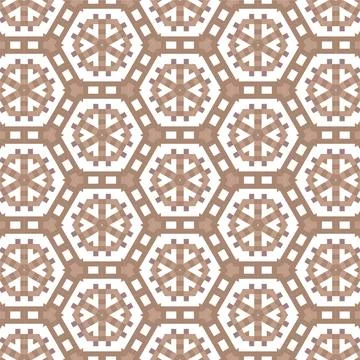 Generic Brown Pixel Geometric seamless backgrounds and textures abstract pa.. Stock Illustration