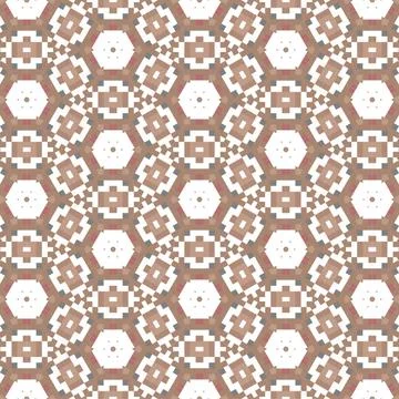 Generic Brown Pixel Geometric seamless backgrounds and textures abstract pa.. Stock Illustration