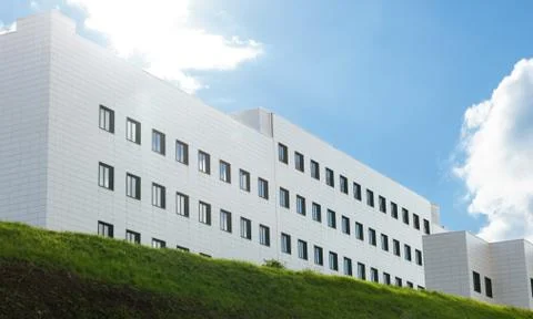 Generic building with blue sky. Stock Photos