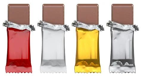 Generic candy bars, just add artwork Illustrazione stock