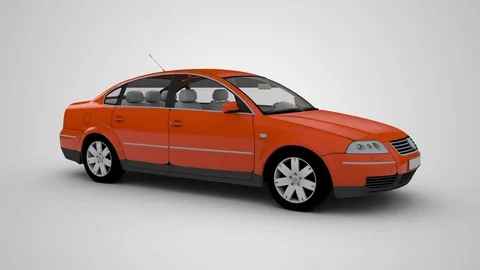 Generic Car Flip Animation Stock Footage 72314929