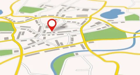 A generic city map with a pin A generic city map with a pin Copyright: xZo... 写真素材