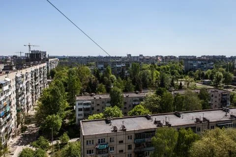 Generic cityscape view from high point Stock Photos
