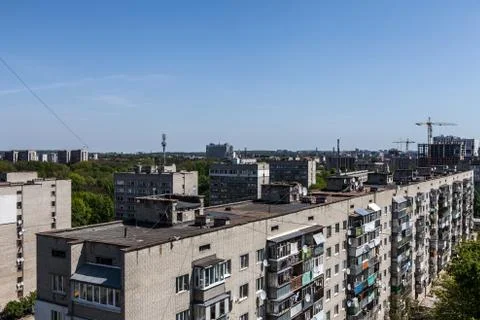 Generic cityscape view from high point Stock Photos