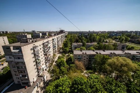 Generic cityscape view from high point Stock Photos