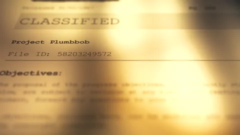 Generic Classified Document - Project Plumbbob 1 Video stock 342573001