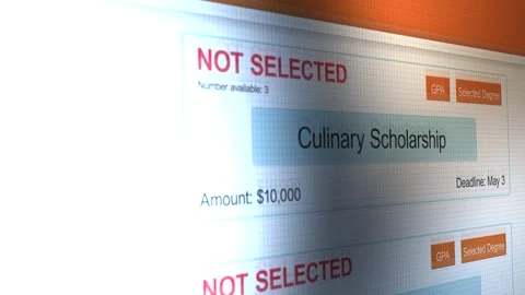 Generic College Scholarship Application Website - ALT Not Selected Stock Footage 321832173