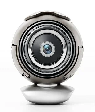 Generic computer webcam isolated on white background. 3D illustration Gene... 写真素材