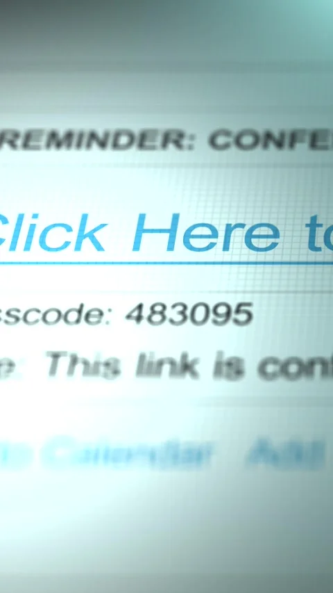 A Generic Conference Call Passcode Email from Inbox - Vertical Video stock 329006255