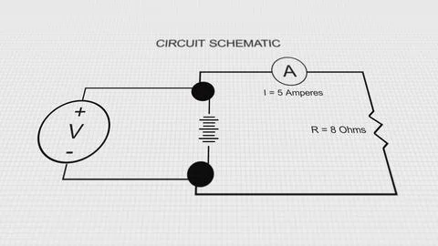 An Generic Electric Diagram for a Circuit for Electrical Code 10 Stock Illustration