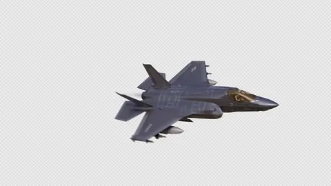 Generic Fighter Jet Fly Through with Alpha Channel 動画素材 340778160