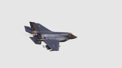 Generic Fighter Jet Fly Through with Alpha Channel 스톡 동영상 340778161