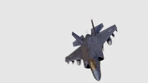 Generic Fighter Jet Fly Through with Alpha Channel 스톡 동영상 340778221