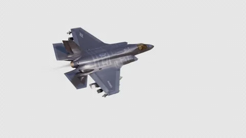 Generic Fighter Jet Fly Through with Alpha Channel 스톡 동영상 340778421