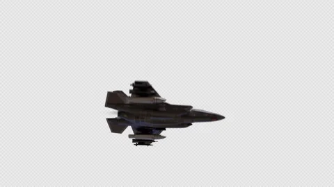 Generic Fighter Jet Fly Through with Alpha Channel 스톡 동영상 340778588