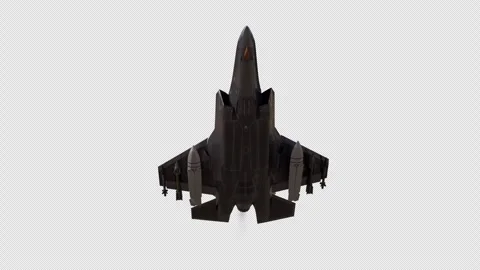 Generic Fighter Jet Fly Through with Alpha Channel Video stock 340778787