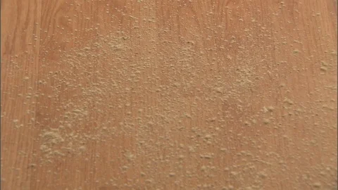 Generic floor mop cleans wipes up debris from laminate flooring Video stock 123849415