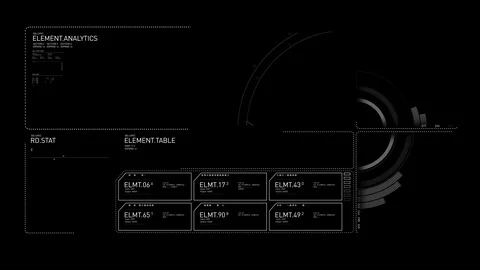 Generic Graph HUD Animation 4K Stock Footage 96463721