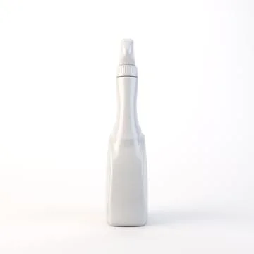 Generic Hand Spray Cleaning Bottle 3D Render Isolated Stock Illustration