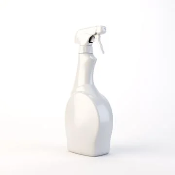 Generic Hand Spray Cleaning Bottle 3D Render Isolated Stock Illustration