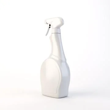 Generic Hand Spray Cleaning Bottle 3D Render Isolated Stock Illustration