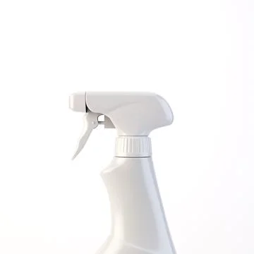 Generic Hand Spray Cleaning Bottle 3D Render Isolated Stock Illustration