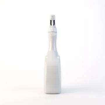 Generic Hand Spray Cleaning Bottle 3D Render Isolated Stock Illustration