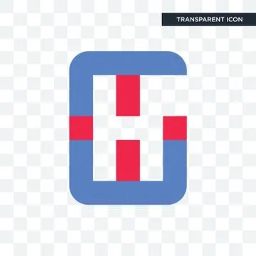 Generic hospital vector icon isolated on transparent background, generic hosp Illustrazione stock