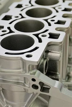 Generic internal combustion engine crankcase Stock Photos