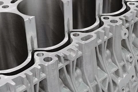 Generic internal combustion engine crankcase Stock Photos