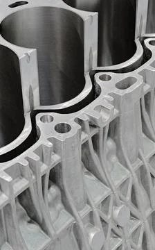 Generic internal combustion engine crankcase Stock Photos