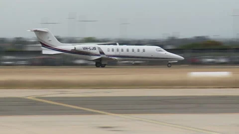 Generic Learjet take off Video stock 207668003