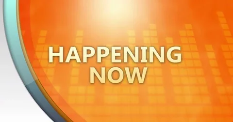 Generic Local News interface for TV Screens - Happening now Stock Footage 77631145