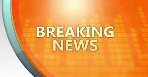 Generic Local News interface for TV Screens - Breaking News Stock Footage 77631866