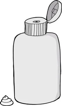 Generic lotion bottle Stock Illustration