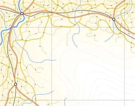 Generic map Illustrazione stock