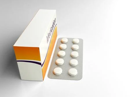Generic medication box and tablet blister pack Stock Illustration