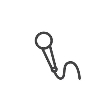 Generic Microphone Symbol showing audio / AI voice recognition software 스톡 일러스트