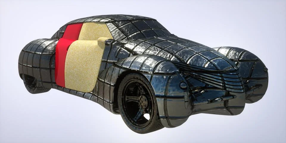 Generic model of car Illustrazione stock
