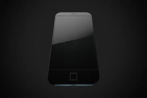 Generic Modern Smartphone Stock Illustration