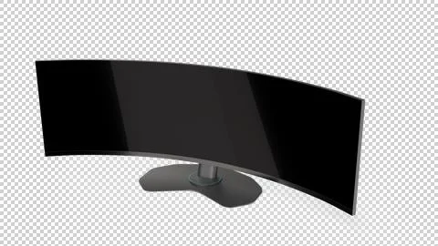 Generic Modern Wide Curved  Display Stock Photos